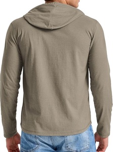 เสื้อฮู้ดผ้าฝ้าย100% สำหรับผู้ชายเสื้อฮู้ดกีไซน์คลาสสิกโลโก้ตามสั่ง - Product Image 5