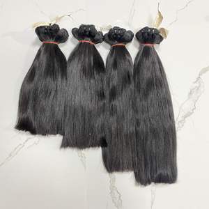 Extensiones de cabello humano vietnamita natural recto doble dibujado 100% tejido de cutícula alineada buen precio para mujeres negras - Product Image 1