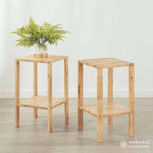 Estantes Modulares Apilables Multiusos de Madera Maciza para Sala de Estar y Dormitorio, Exportación de Malasia - Product Image 1