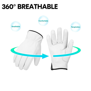 New Chất Lượng Cao Điều Khiển Da Thợ Hàn Chịu Mài Mòn Điều Khiển Cách Nhiệt Lao Động Bảo Vệ Hàn Găng Tay - Product Image 5