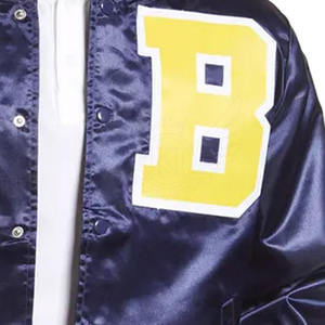 2024 chaqueta de equipo de béisbol de satén personalizada para adultos y jóvenes chaquetas de bombardero de satén de talla grande para hombres a la venta - Product Image 6