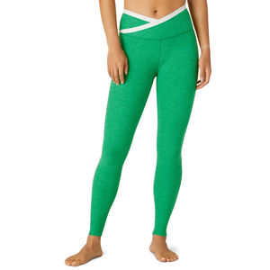 Meilleure vente taille haute de haute qualité adulte femmes Fitness Leggings haut Logo polaire tissu Sport Style poches Gym entraînement - Product Image 1