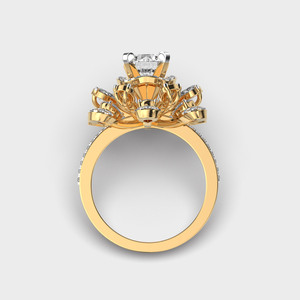 Anillo de Compromiso de Oro Sólido de 14K. Diseñado para realzar el brillo desde cualquier ángulo, su ajuste refinado - Product Image 4