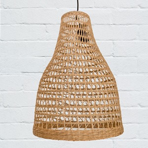 <b>Vintage</b> Style Seagrass <b>Lampshade</b> Hanging Cylinder Ceiling Handwoven Wicker Pendant Light Seagrass Chandelier Light Vietnam - Product Image 1