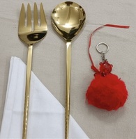 Couverts design en acier inoxydable doré 5 pièces avec manche en spirale cuillère fourchette couteau couverts de luxe pour repas fête mariage