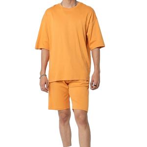 Conjunto de Camisa y Pantalones Cortos para Hombre, 100% Poliéster, Ligero, Suave y Elástico, para Correr, Entrenamientos, Viajes al Aire Libre, Ropa Casual - Product Image 1