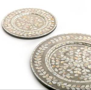 ถาดเสิร์ฟผลไม้แห้งพร้อมไม้ถูพื้นดีไซน์เรซินถาดเสิร์ฟผลไม้แห้งสำหรับอาหารเช้าแบบพรีเมียม - Product Image 1