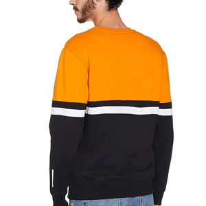 Sweat-shirts à col rond unis de haute qualité pour hommes, en tissu polaire, avec logo personnalisé, confortables, décontractés, faible MOQ - Product Image 2