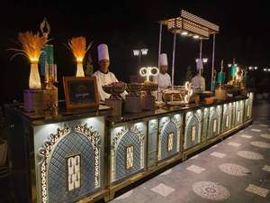 Contadores de comida de acero inoxidable para lugar de boda Contadores de comida de acero inoxidable para fiesta Contadores de comida de último diseñador - Product Image 3