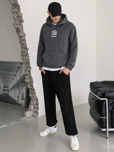 Sweat à capuche surdimensionné personnalisé pour hommes, pull en molleton de coton chaud pour l'hiver, sweat-shirt streetwear décontracté, vente en gros - Product Image 4