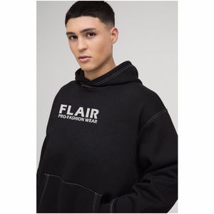 Surdimensionné 100% coton pull à capuche pour hommes goutte épaule conception haute qualité 3D broderie solide disponible grandes tailles hiver - Product Image 1