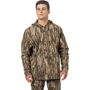 Sudaderas con capucha de camuflaje de inspiración táctica, gruesas, de corte holgado, estilo utilitario, para exteriores, invierno, uso casual. - Product Image 1