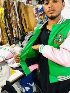 แจ็คเก็ตเมโซนิคเรกาเลียเสื้อแจ็กเก็ตมาส JACKET-HSE แขนหนัง - Product Image 2