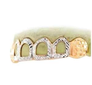 Fournisseur direct d'usine, grillz dentaires en or rhodié sur mesure, plaqué rhodium, diamants S925, style streetwear hip hop, pierre moissanite disponible - Product Image 2
