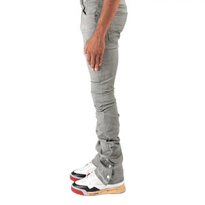 Pantalones Vaqueros de Mezclilla Personalizados para Hombre, Estilo Desgastado, Corte Ajustado, Diseño Personalizado, Tallas Grandes, Precio al por Mayor - Product Image 5