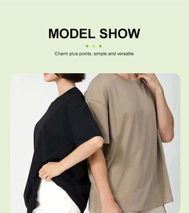 T-shirts en coton épais à manches courtes et à col ras du cou t-shirts en vente de gros pour hommes - Product Image 2