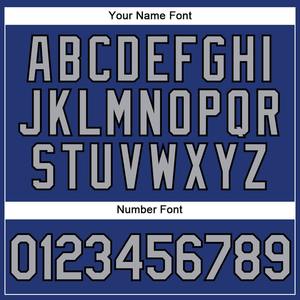 Camiseta de béisbol auténtica gris real-negra personalizada - Product Image 5