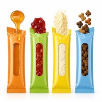 Sachets Doypack Portables Imperméables à Soufflets Latéraux en Gros, Petits Sachets en Aluminium pour Aliments pour Animaux, Gelée, Poudre, Miel