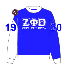 Sudadera con capucha de parafernalia bordada de hermandad de mujeres Zeta Phi Beta griega personalizada - Product Image 3