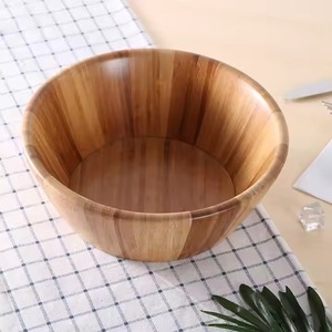Wooden <b>Bowl</b> Handcrafted Deep <b>Bowl</b> for Serving Salad Fruit and <b>Snacks</b> - Product Image 2