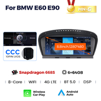 Radio para Auto Mekede con Qualcomm Snapdragon 680 para BMW E60 E90, Pantalla IPS de 8.8 Pulgadas, BT, DSP, Car-play Inalámbrico, 8Gb
