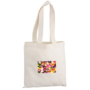 Bolsa de Tela de Algodón Natural de 12.5x12 Pulgadas con Impresión a Todo Color, Bolsa Organizadora Reutilizable, Venta al Por Mayor, OEM - Product Image 1