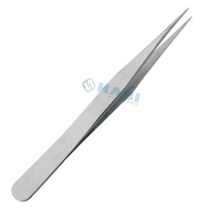 Herramientas DE BELLEZA DE ACERO INOXIDABLE Pinzas de extensión de pestañas de gran cantidad con punta recta para uso personal y de salón - Product Image 1
