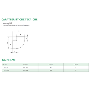 Tecnosystemi - Esquina de PVC para Sistemas HVAC, para Succión y Ventilación - Product Image 3
