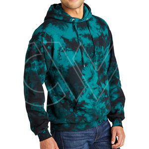 เสื้อฮู้ดมัดย้อมแบบสวมหัวสำหรับผู้ชายผ้าโพลีเอสเตอร์/ ผ้าฝ้ายมีฮู้ด3D ลายแบบพรีเมียมสำหรับฤดูหนาวปี2024 - Product Image 4