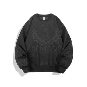 Meilleures ventes sweat-shirt avec strass pour hommes sweat-shirt avec strass pour hommes de haute qualité sweat-shirt avec strass pour hommes personnalisés - Product Image 6