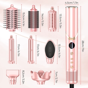 8 In 1 Hair Styling Blow Dryer Hot Air Brush Styler Secador De Cabelo Professional Salon Hair Dryer With 8 Detachable Nozzles - Product Image 4