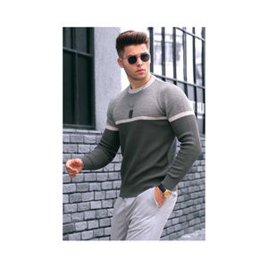 เสื้อสเวตเตอร์ถักแขนยาวสำหรับผู้ชายเกรดสูงจัมเปอร์สเวตเตอร์แบบเต็มแขนจากผู้ผลิตที่เชื่อถือได้ - Product Image 1