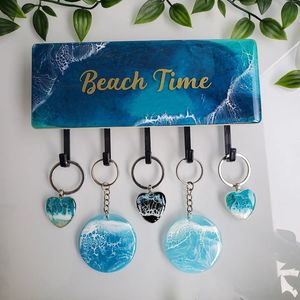 Porte-clés en bois LED pour décoration intérieure, art en résine, écologique, imperméable, durable, pour la maison/le bureau, mariage, retour à l'école - Product Image 1