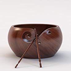 ชามไหมพรมทำจากไม้,ที่ใส่เส้นด้ายขนสัตว์ทำด้วยมือสำหรับถัก - Product Image 2