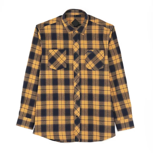 Strass vintage design personnalisé pour hommes streetwear fabricants de vêtements baggy surdimensionné chemise en flanelle de coton d'été à carreaux - Product Image 6