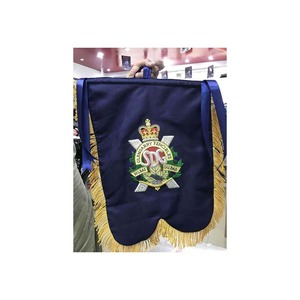 Banderas Personalizadas Bordadas de Lujo con Diseño de Hilo Metálico, Banderas de Tubo, Banderas Hechas a Mano de Doble Cara - Product Image 4