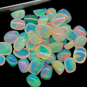 Cabujón de ópalo etíope de buena calidad Multi Flashy Opal Cabochon Lot Cojín Forma Welo Opal para la fabricación de joyas - Product Image 6