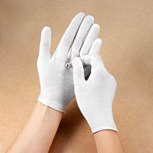 Guantes de Algodón Transpirables, Duraderos y Seguros, Protección Completa para los Dedos, Hechos en Pakistán, Guantes de Algodón Ligeros en Venta - Product Image 5