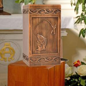 Handmade Luxury Wooden Cremation Urn <b>for</b> Humans & <b>Pets</b> 250lbs Capacity Custom Engraving Satin Bag Biodegradable Eco-Friendly - Product Image 6
