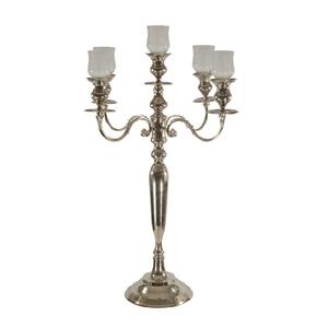 Candelero grande de 5 brazos de alta calidad, nuevo diseño, Metal, aluminio forjado, hecho a mano para decoración del hogar, excelente tamaño para - Product Image 1