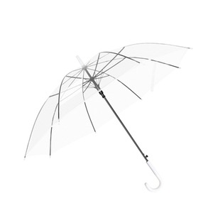 UM11 Wholesale Customized Logo <strong>Clear</strong> Umbrellas Kids Parasol Colorful Transparent Umbrella with Printing - Product Image 1