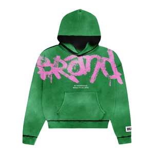 Diseño de logotipo personalizado Impreso Sólido Liso Clásico Sudadera con capucha y sudaderas para Unisex Venta entera Precio barato Sudadera con capucha - Product Image 3