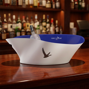 Illuminated Ice Bucket 4 <b>Bottles</b> Champagne Clear for Restaurant and Wedding, Custom Logo, OEM Custom - Product Image 3