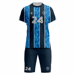 Nouveau design élégant, uniforme de football unisexe, maillot de football personnalisé, respirant, séchage rapide, 100% polyester, entraînement pour le football - Product Image 4