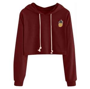 Sudadera Corta Transpirable para Mujer, Sudadera Corta Informal de Moda, Sudadera Corta para Mujer, Suministro de Fábrica al por Mayor OEM - Product Image 2