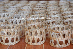 Promotions en gros 2025 Paniers de rangement en jonc de mer faits à la main, imbriqués, porte-gobelets - Caryln - Product Image 2