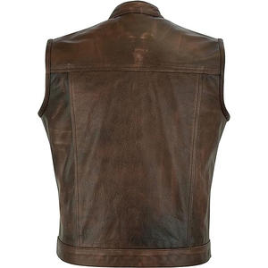 Custom Men's Classic Vest with Front Zip Closure Comfortable 100% Polyester Lining Winter Breathable Woolen Fabric Latest Design - Product Image 5