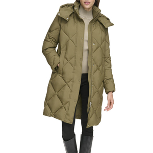 100% manteau bouffant long de couleur personnalisée de haute qualité pour femmes avec capuche veste d'hiver professionnelle Premium doublure en Polyester - Product Image 2