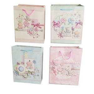 7 'X9' X3 ''Bolsa de regalo para Baby Shower 144PC/Cs para regalos de recién nacidos - Product Image 1