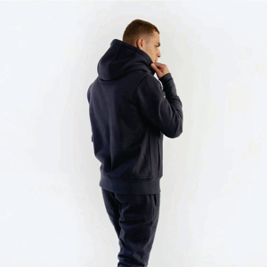 Sweat-shirt à capuche ample et respirant pour homme, en molleton de coton mélangé avec broderie 3D, collection Hiver 2025 – Style décontracté - Product Image 4